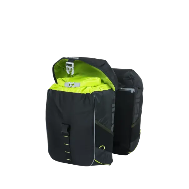 Basil Miles MIK – dubbele fietstas – 34 liter - zwart