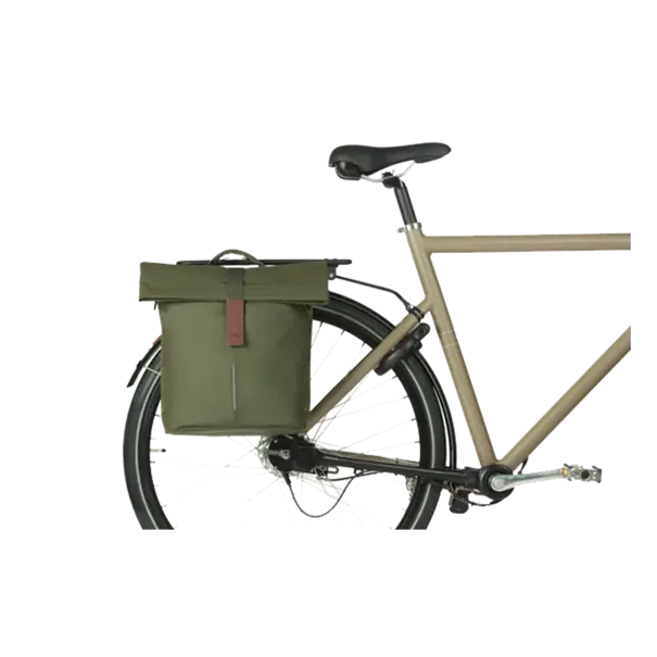 Basil City - fietsshopper MIK Studs - 14-16 liter - moss green