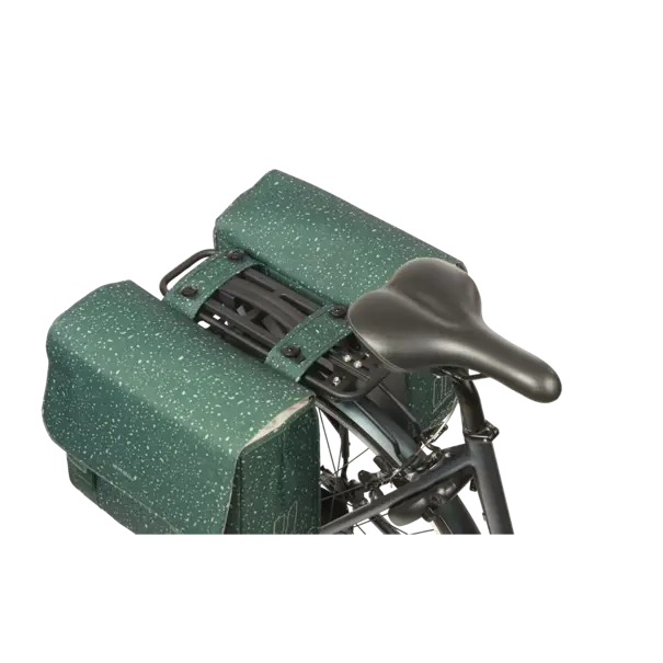 Basil Flair  - dubbele fietstas MIK - 35 liter - groen