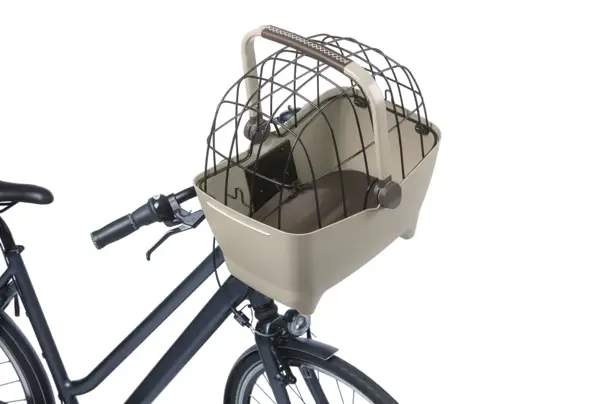 Basil Buddy KF - hondenfietsmand - voorop - biscotti bruin