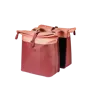 Basil Vive - dubbele fietstas - 28-35L - bordeaux/roze