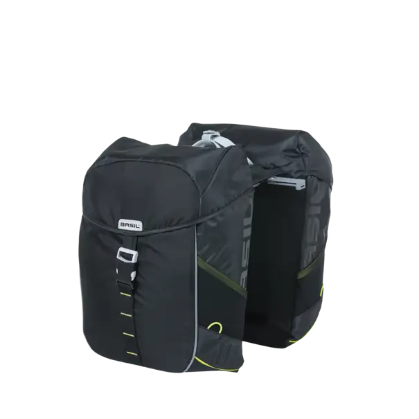 Basil Miles MIK – dubbele fietstas – 34 liter - zwart