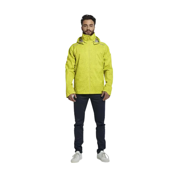 Basil Skane HiVis fietsregenjas - heren - neongeel - S