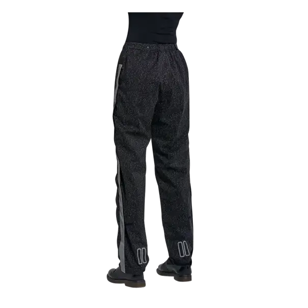 Basil Skane HiVis fietsregenbroek - dames - zwart - M