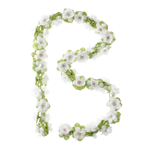 Basil Roses Garland - bloemenstreng - wit