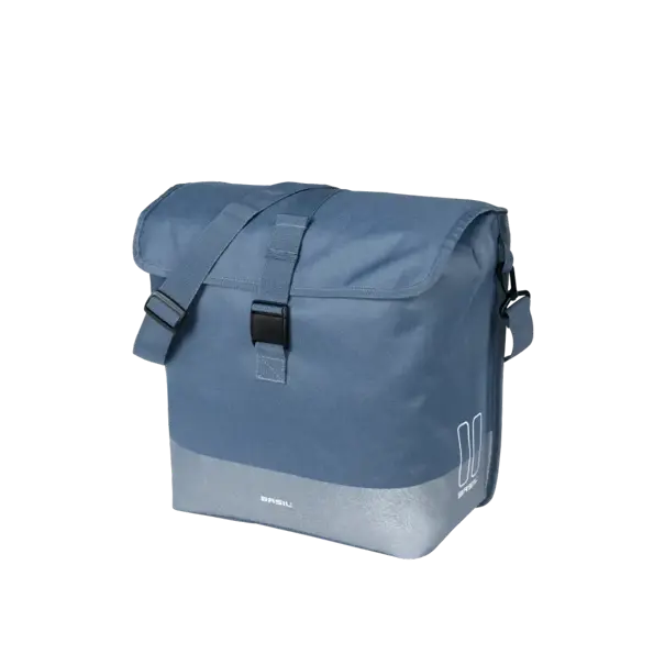 Basil Mara Evo - enkele fietstas MIK Hooks - 20-24L - indigo blue