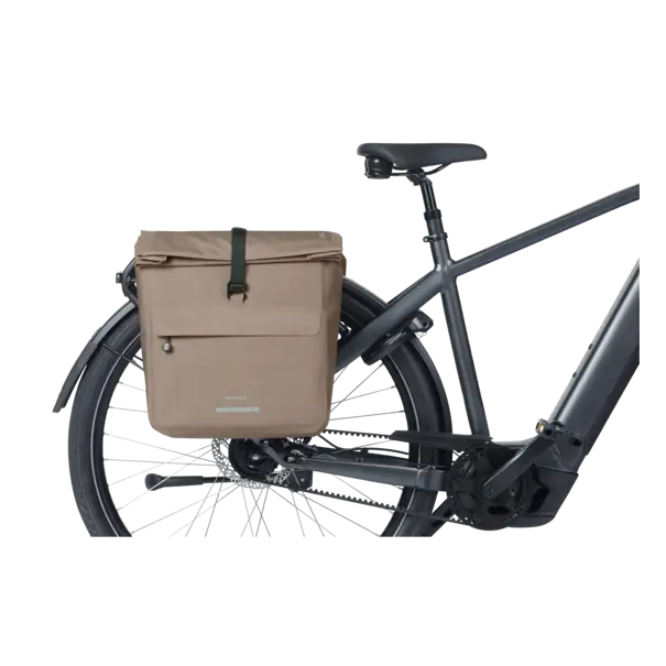 Basil Urban Dry Neo - dubbele fietstas - 46-52L - sage brown