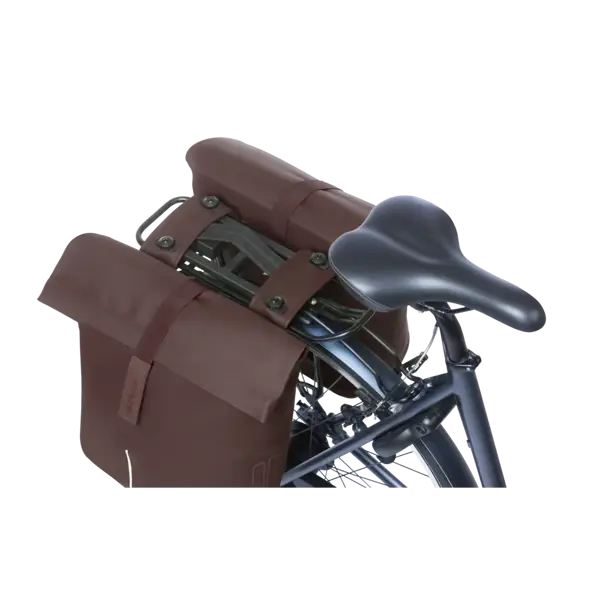 Basil - City - dubbele fietstas MIK - 28-32 liter –roasted brown