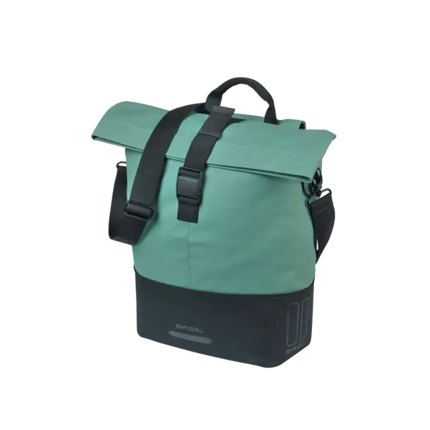 Basil Cove - shopper MIK Hooks - 14-16L - zilvergroen/zwart
