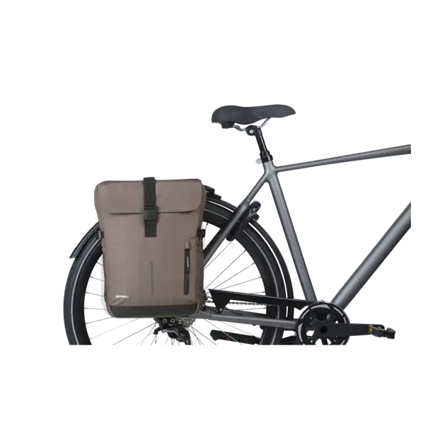 Basil Move -  dubbele fietstas - 30 liter - bruin