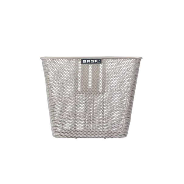 Basil Bilbao FM - fietsmand - voorop - nude metallic