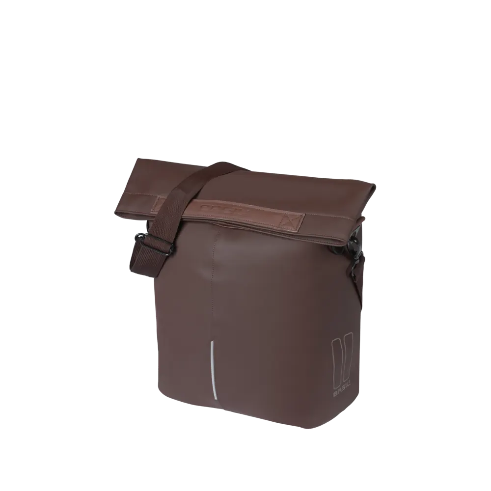 Basil City - fietsshopper MIK Hooks - 14-16L - gebrand bruin
