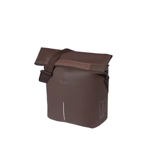 Basil City - fietsshopper MIK Hooks - 14-16L - gebrand bruin