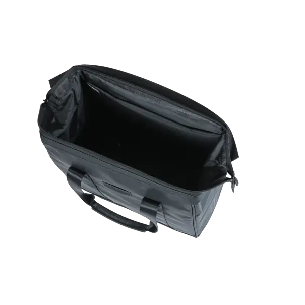 Basil Grand - Tarpaulin fietsshopper MIK Hooks - 23L - zwart
