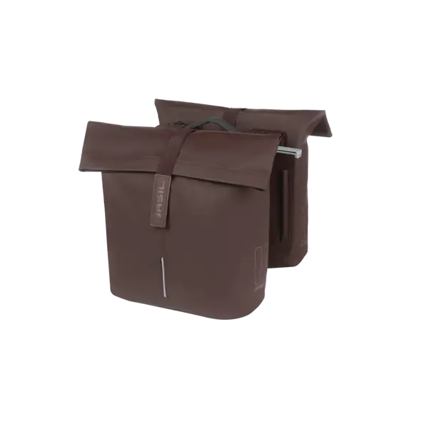 Basil - City - dubbele fietstas MIK - 28-32 liter –roasted brown