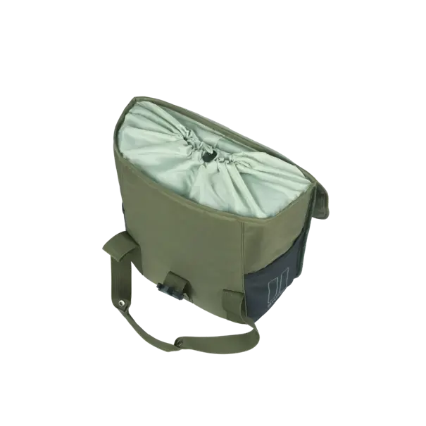 Basil GO - enkele fietstas - 16 liter - donkergroen