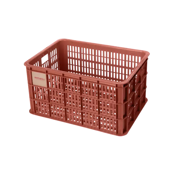 Basil fietskrat L - groot - 40 liter - rood