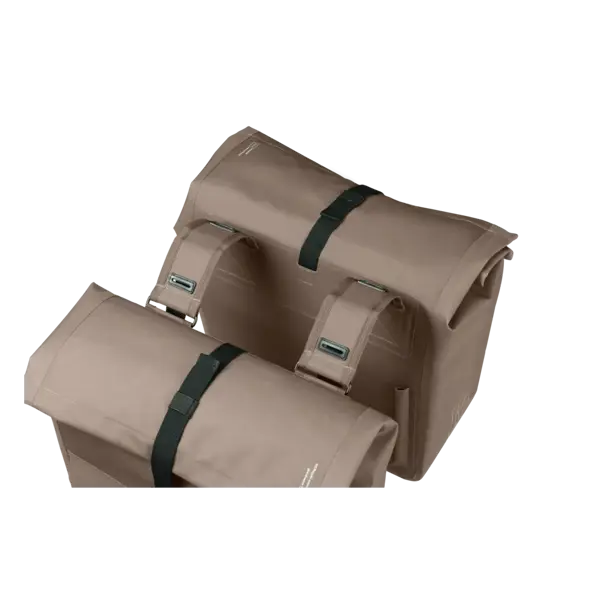 Basil Urban Dry Neo - dubbele fietstas - 46-52L - sage brown