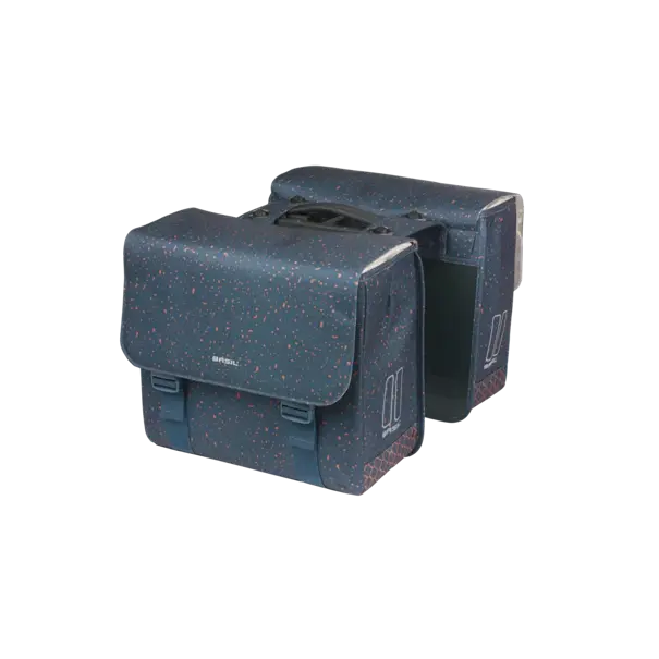 Basil Flair  - dubbele fietstas MIK - 35 liter - navy