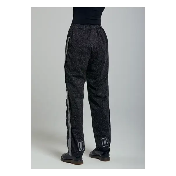 Basil Skane HiVis fietsregenbroek - dames - zwart - XS
