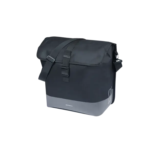 Basil Mara Evo - enkele fietstas MIK Hooks - 20-24L - zwart
