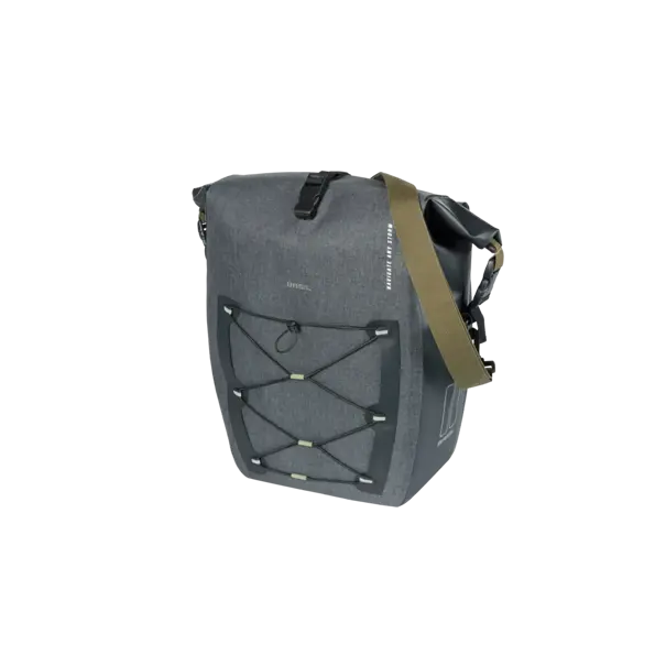 Basil Navigator Storm MIK Studs  L - enkele fietstas - 25-31 liter - zwart