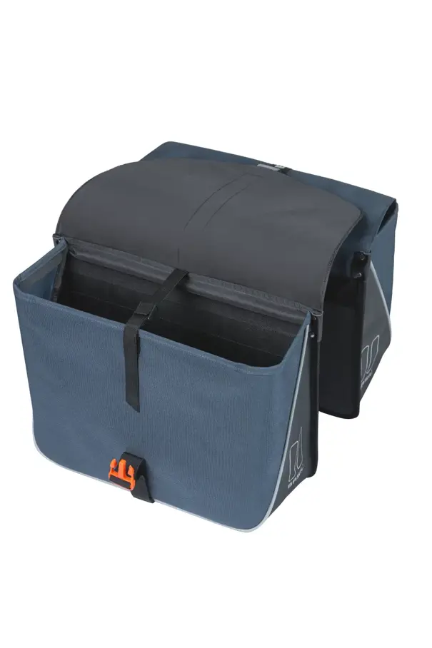 Basil Forte - dubbele fietstas - 35 liter - blauw/zwart