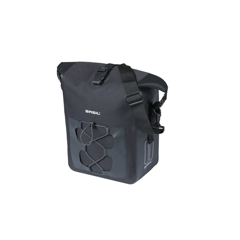 Basil Navigator Waterproof M MIK Studs - enkele fietstas -  14 liter - zwart