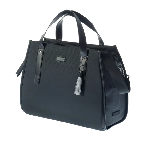 Basil Noir - business fietstas - 17 liter - zwart