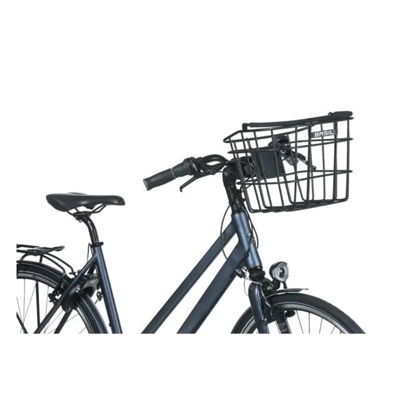 Basil Bremen Alu KF - fietsmand - voorop - zwart