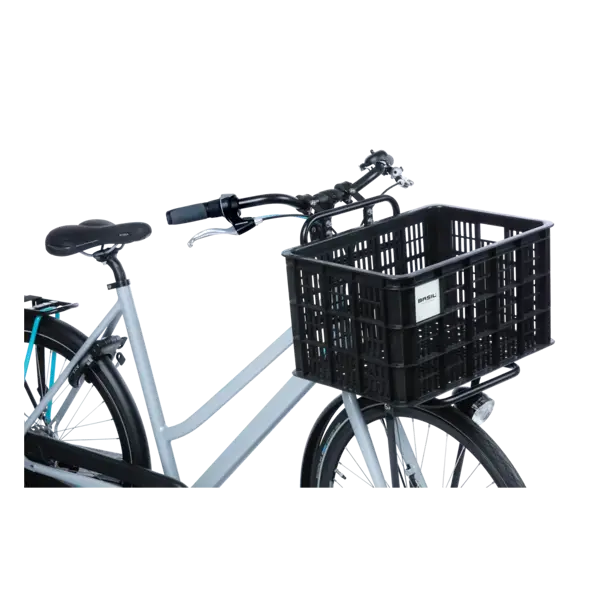 Basil fietskrat L MIK - groot - 40 liter - zwart