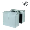 Basil Urban Load Pro - dubbele fietstas MIK - 50-64L - silver blue
