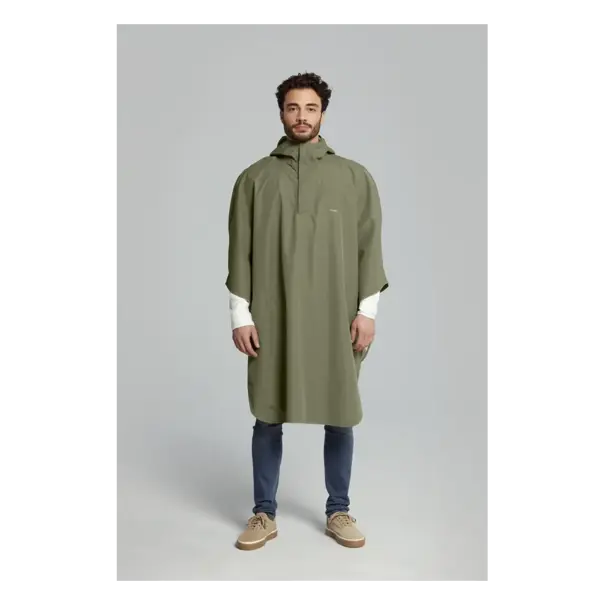 Basil Hoga fietsregenponcho - unisex - groen - One Size