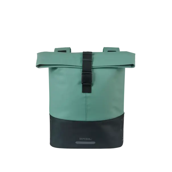 Basil Cove - dubbele fietstas - 28-32L - zilvergroen/zwart