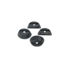 Basil Buddy - rubberen ring voor Basil Buddy koepel – 4 stuks - zwart