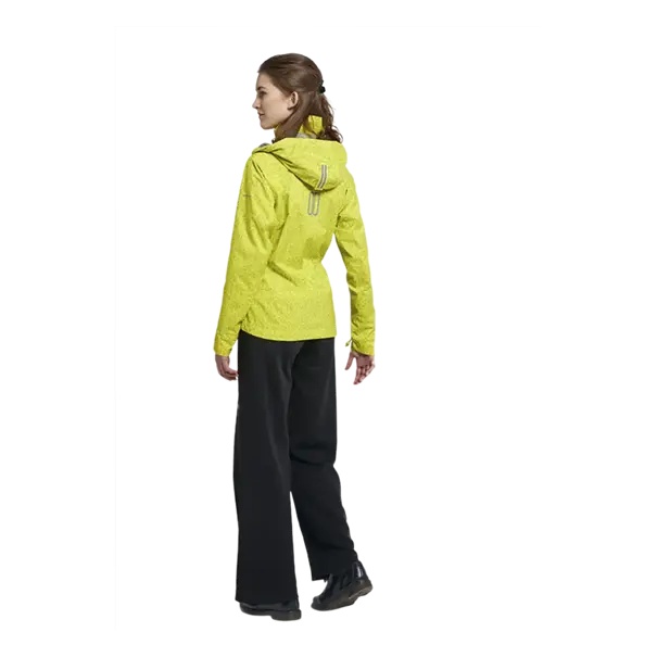 Basil Skane HiVis fietsregenjas - dames - neongeel - XL