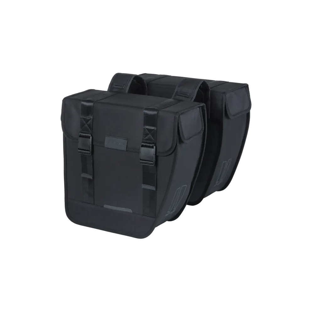 Basil Tour - dubbele fietstas - 28 liter - zwart