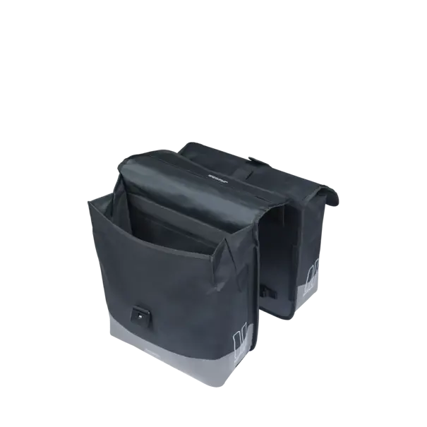 Basil Mara Evo - dubbele fietstas - 28-34L - zwart