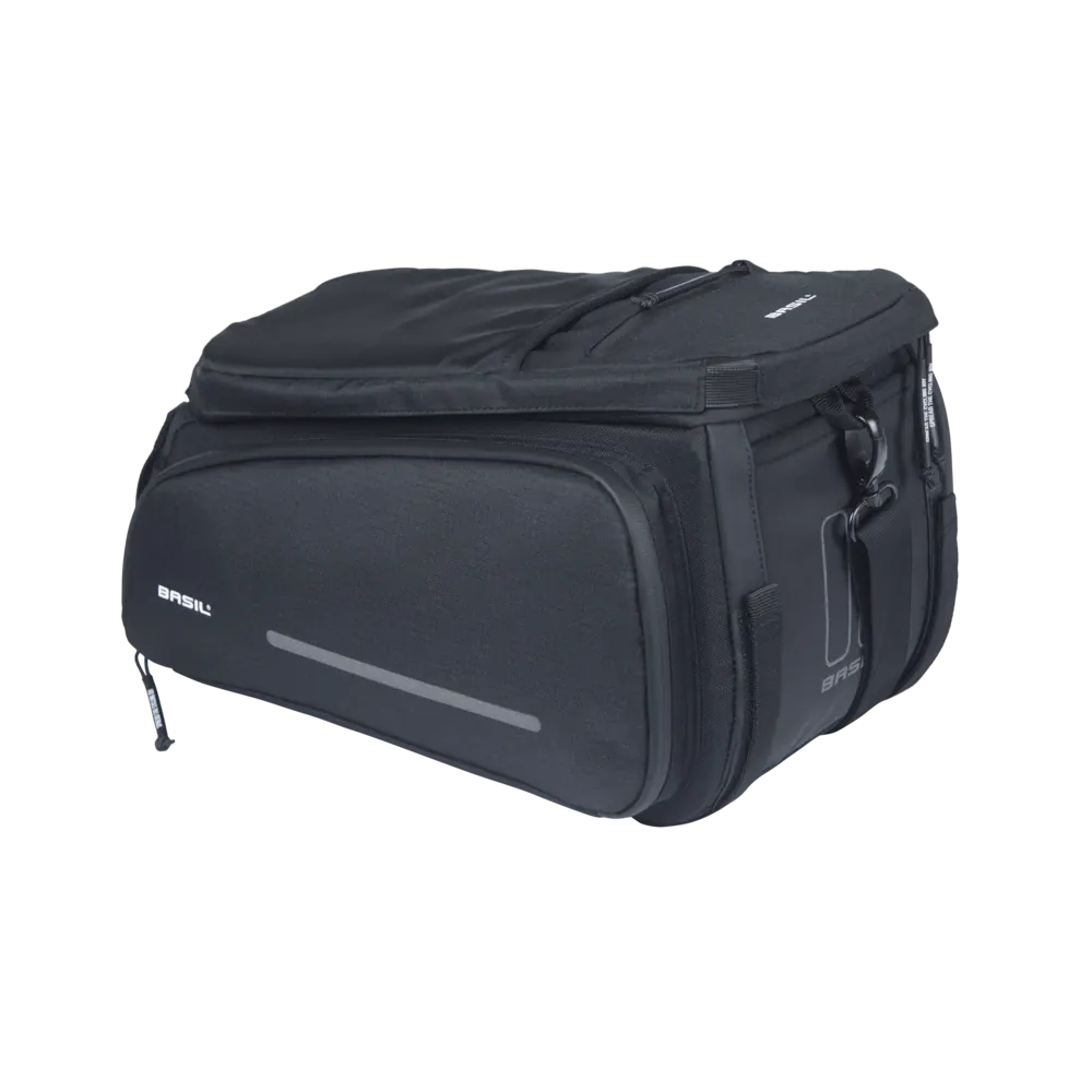 Basil Move - bagagedragertas - 10-26 liter - zwart