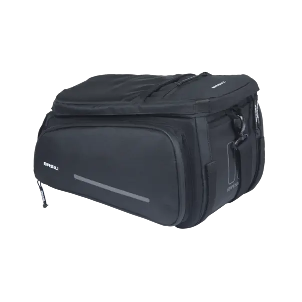 Basil Move - bagagedragertas - 10-26 liter - zwart