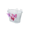 Basil Jasmin Butterfly - kinderfietsmand -  voorop of achterop - wit