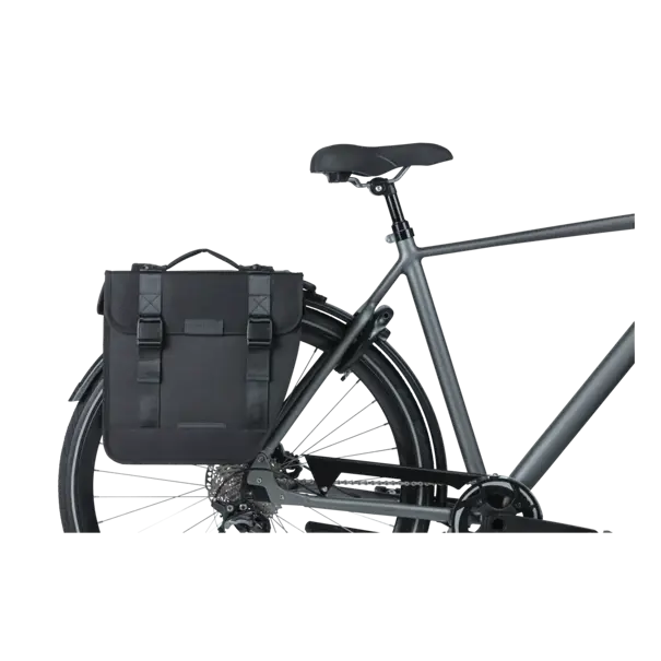Basil Tour - dubbele fietstas MIK - 28 liter - zwart