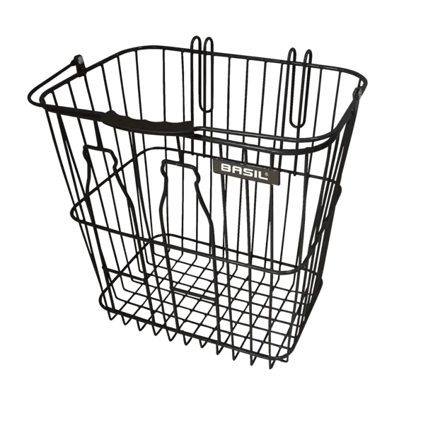 Basil Bottle basket - fietsmand - achterop -zwart