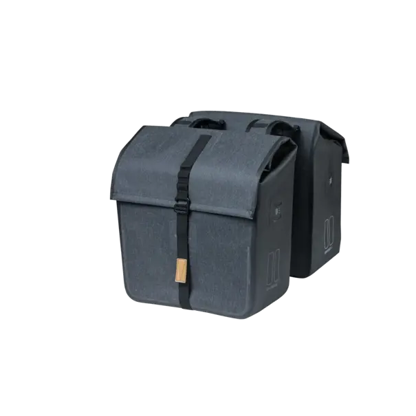 Basil Urban Dry - dubbele fietstas - 50 liter - charcoal melee