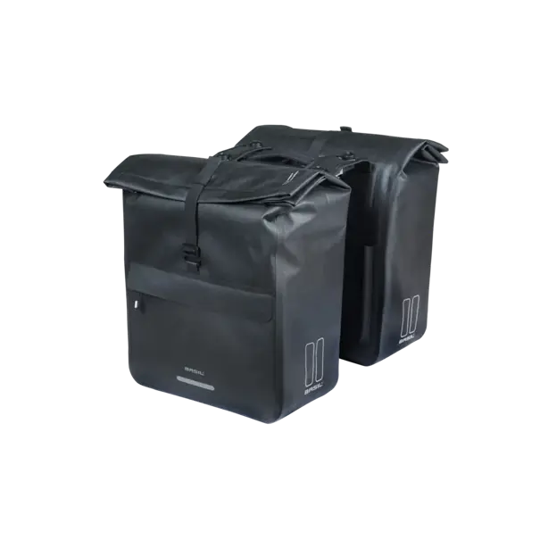 Basil Urban Dry Neo - dubbele fietstas MIK - 46-52L - zwart