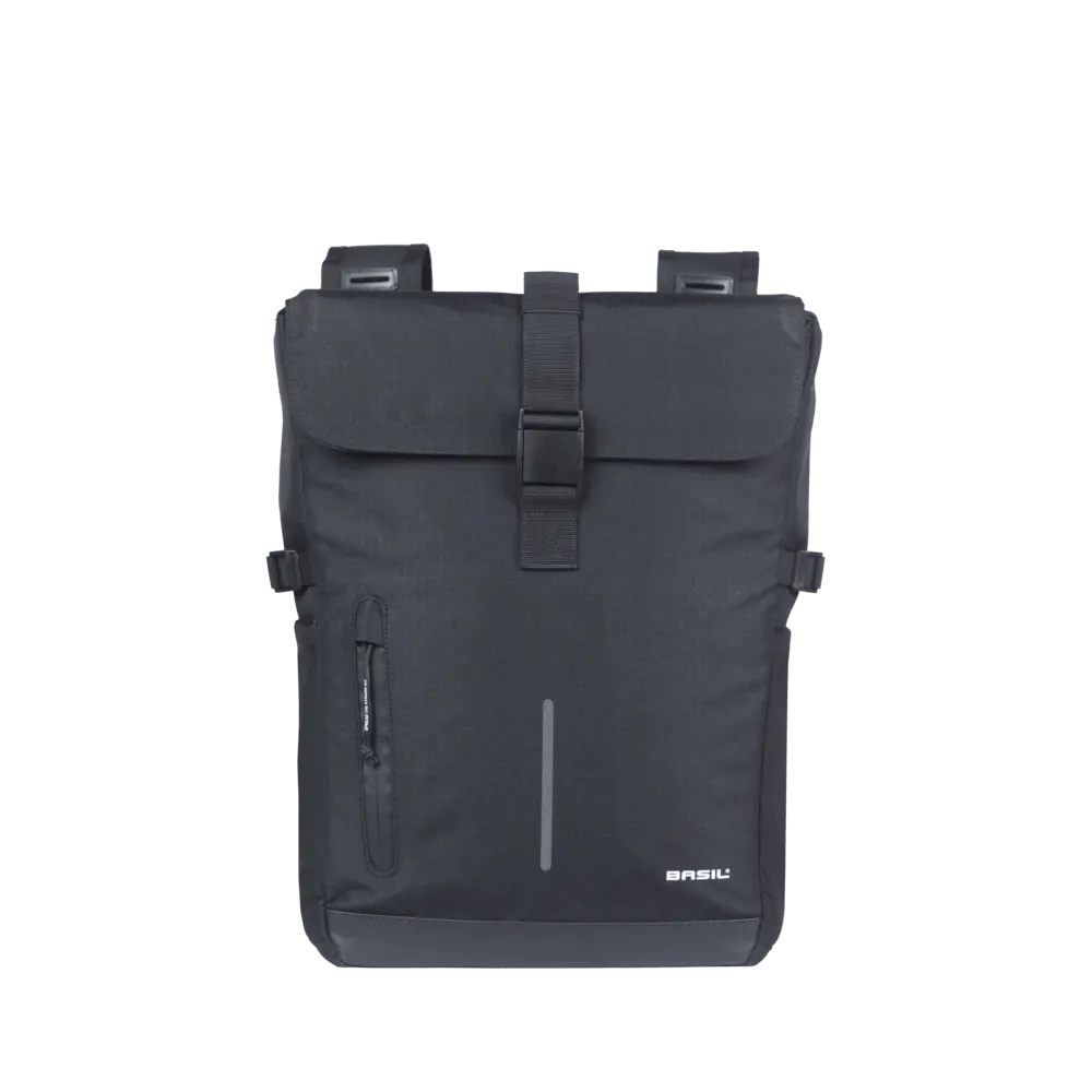 Basil Move -  dubbele fietstas - 30 liter - zwart
