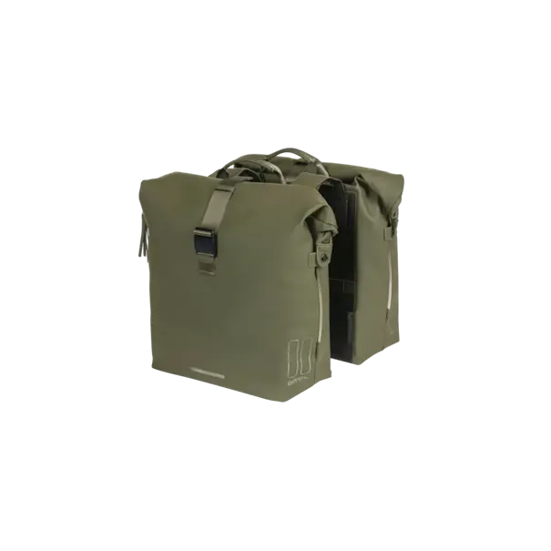 Basil SoHo - dubbele fietstas Nordlicht  - 41 liter - mosgroen