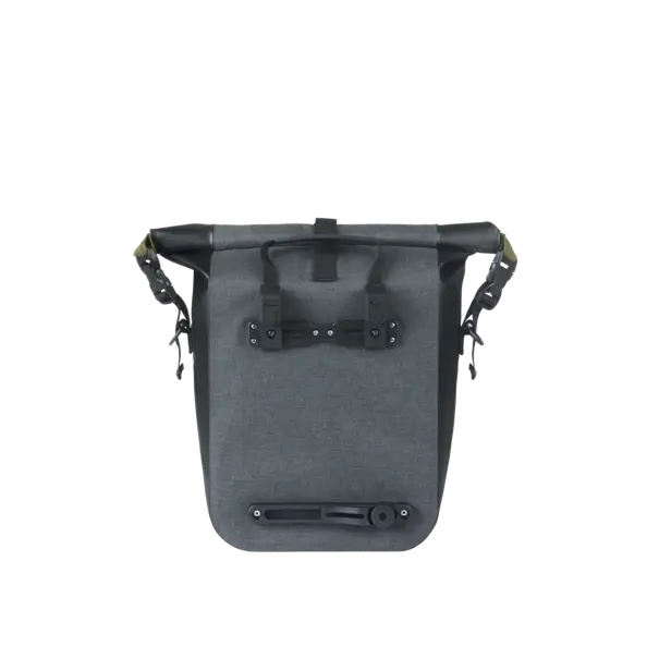 Basil Navigator Storm M - enkele tas MIK Hooks - 12-15L - zwart