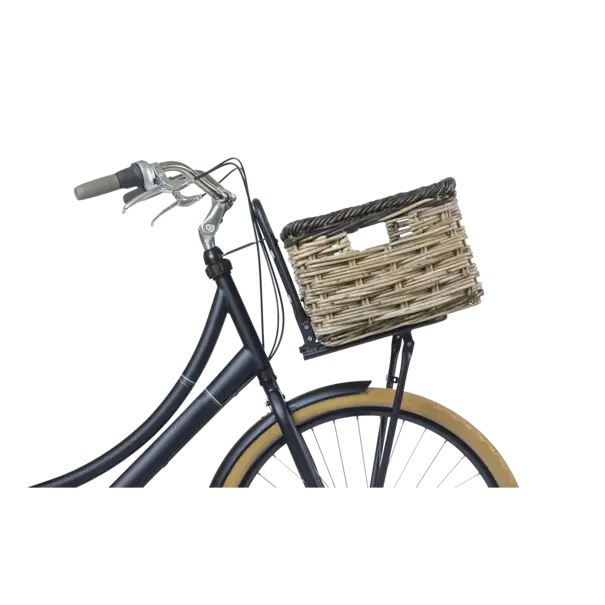 Basil Dijon - fietsmand - large - grijs/zwart