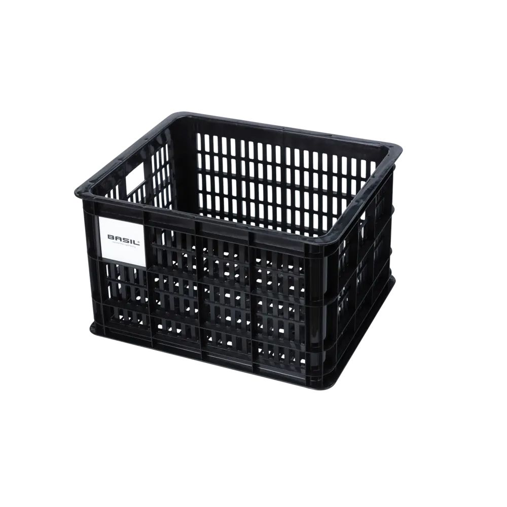 Basil fietskrat M - medium - 29.5 liter - zwart